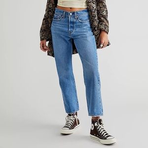 Levis Wedgie High Waist Crop Straight Leg Jeans Size 26